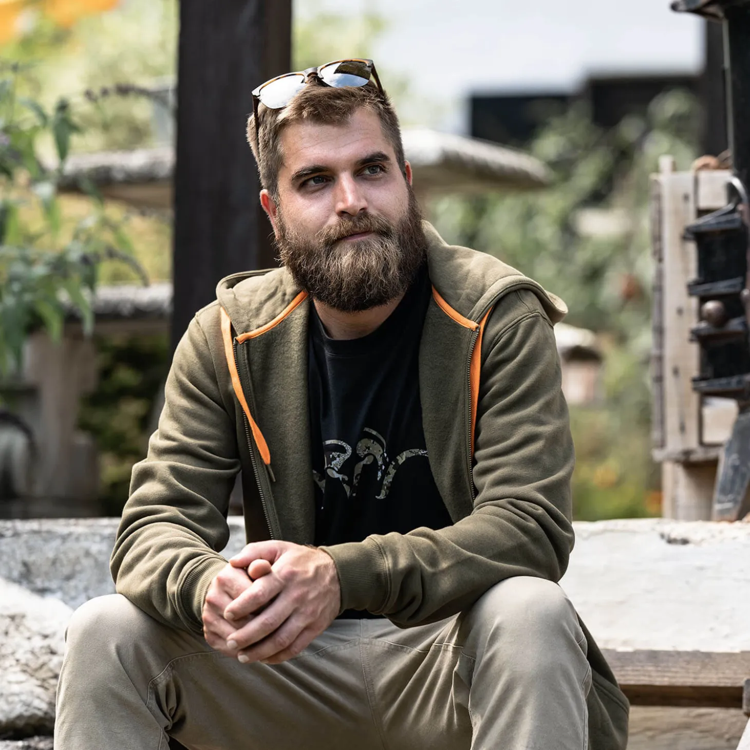 Blaser Hoody Jacke 23 (Oliv)