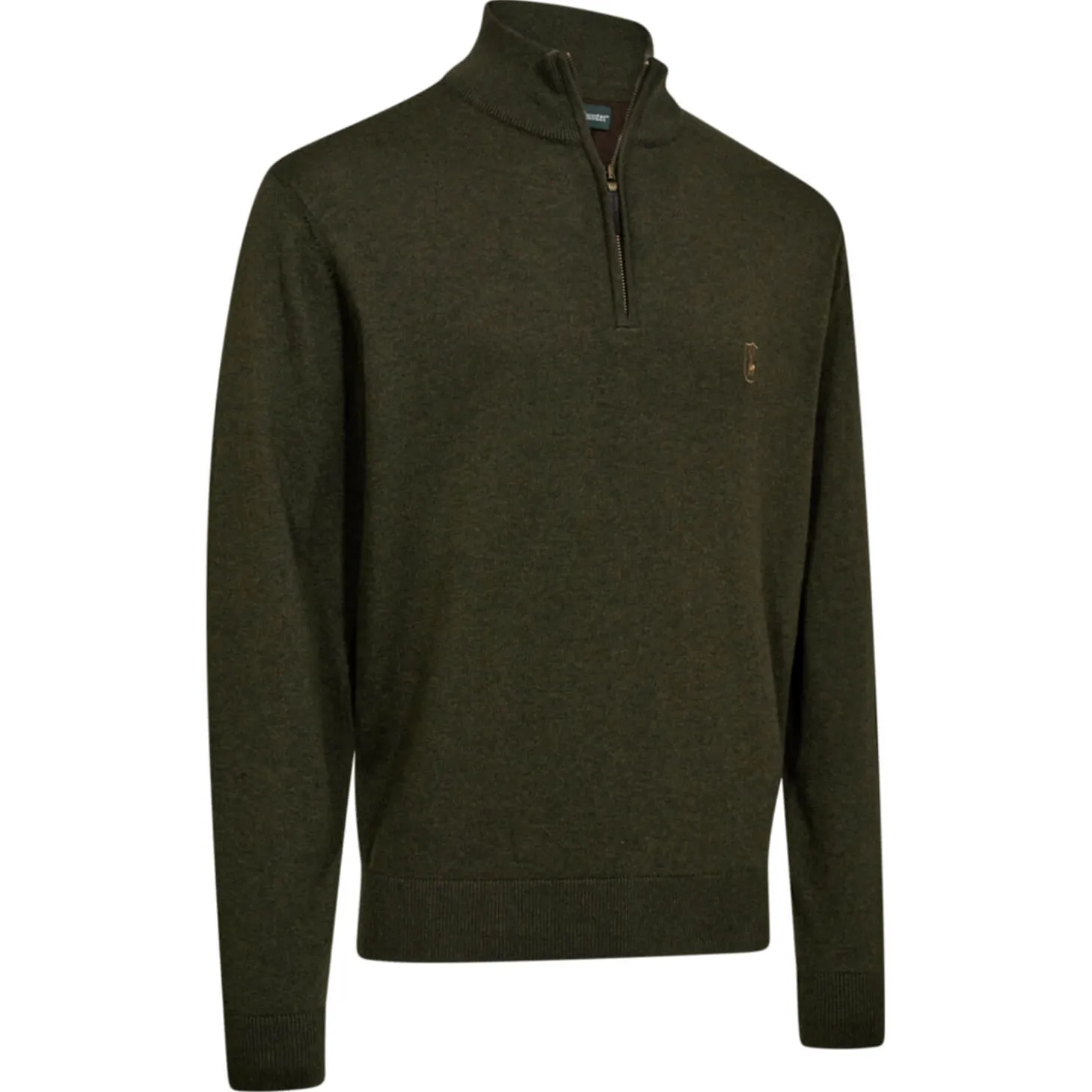 Deerhunter Strickpullover Half-Zip Harrington (Grün)