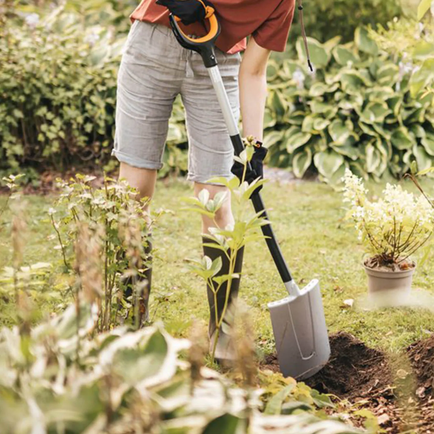 Fiskars Spaten Xact Rund