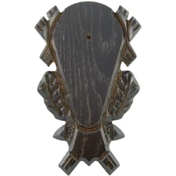 Gehörnbrett mit Kieferfach (dunkel, verziert)