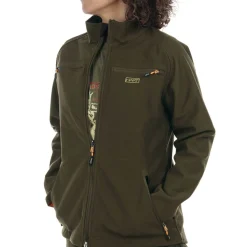 Hart Damen Wende-Softshelljacke Tulsa-S (Dark Olive/HV-Camo)