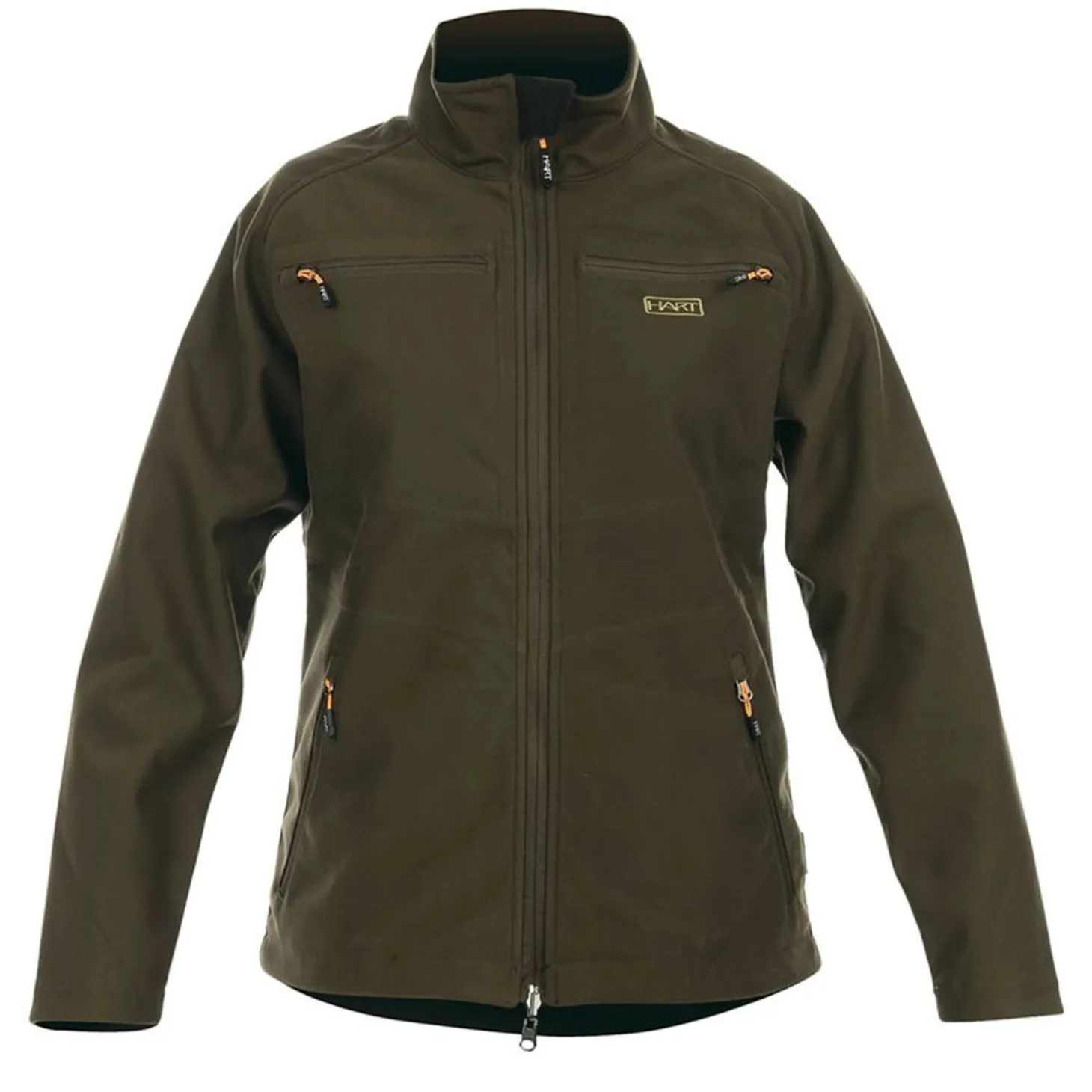 Hart Damen Wende-Softshelljacke Tulsa-S (Dark Olive/HV-Camo)