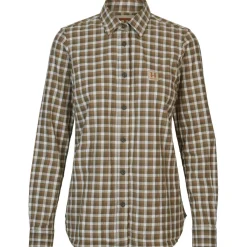 Härkila Damenhemd Fjell (Dark Olive Check)
