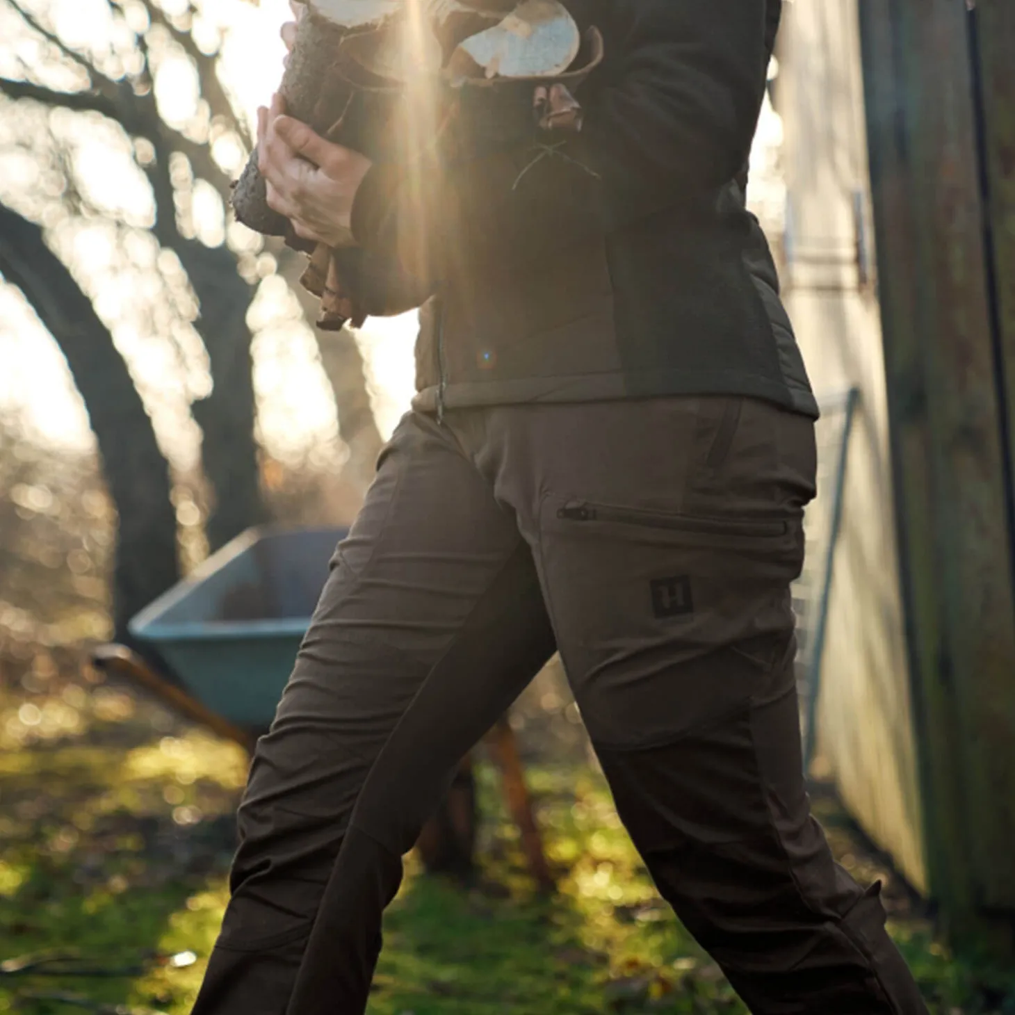 Härkila Damenhose Runa (Slate Brown/Willow Green)