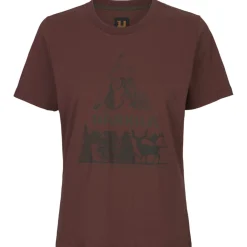 Härkila Damen T-Shirt Nature (Hot Chocolate)