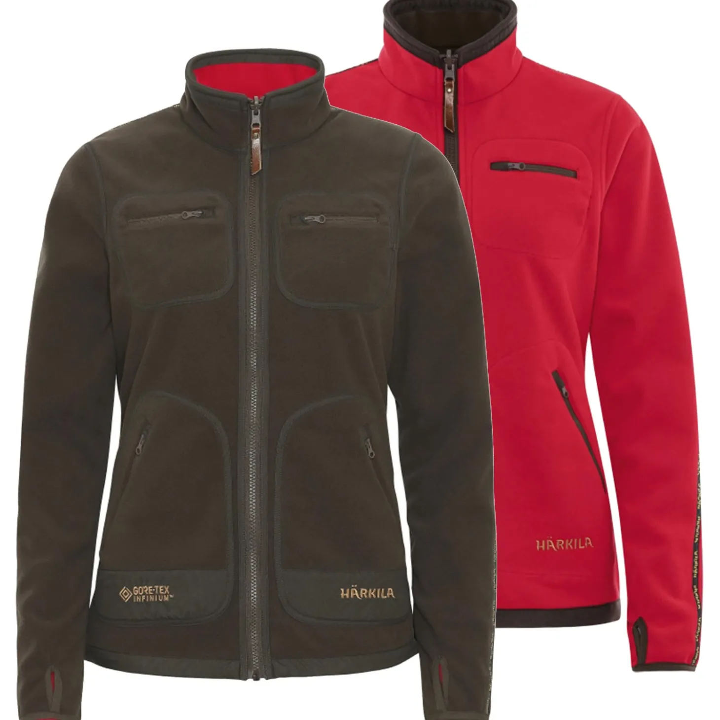 Härkila Damen Wendejacke Kamko (Braun/Rot)