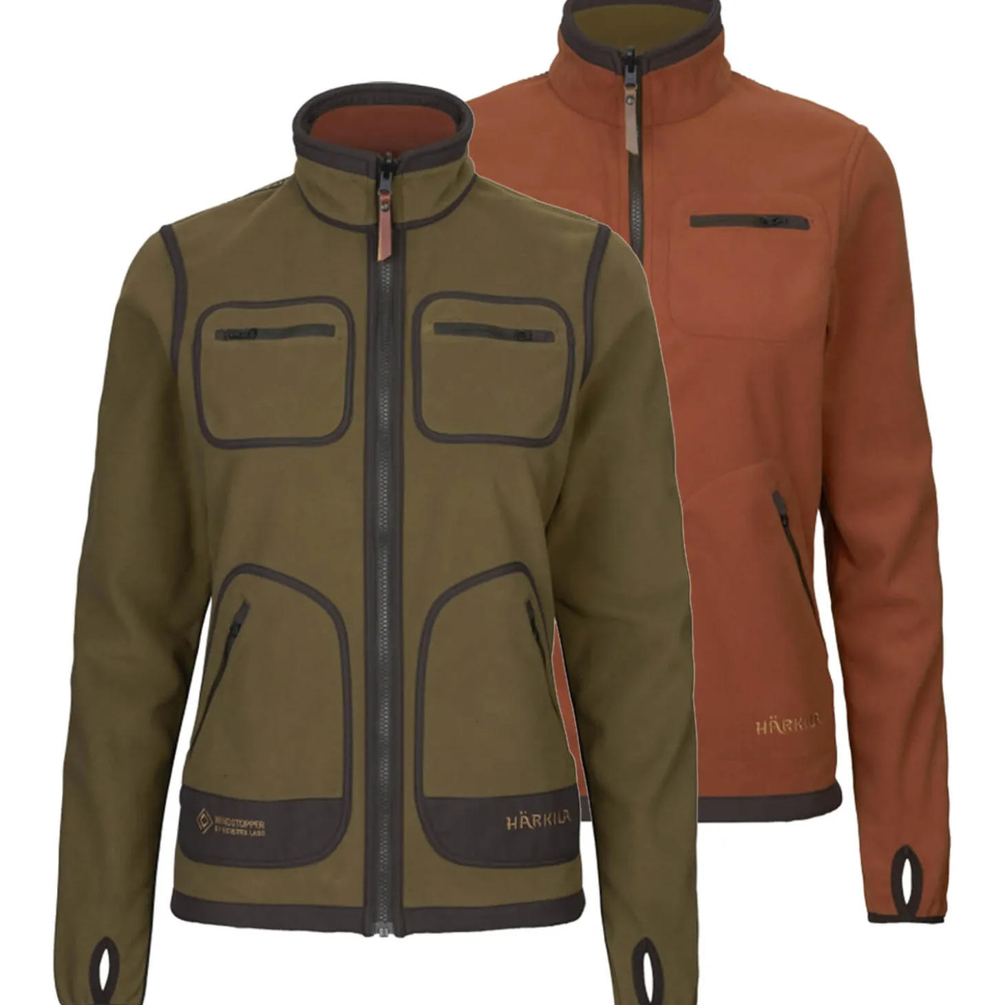 Härkila Damen Wendejacke Kamko (Dark Olive/Arabian Spice)