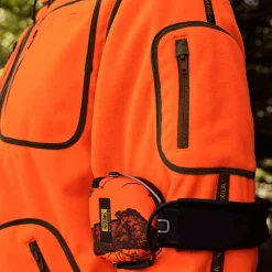Härkila Fleece-Wendejacke Kamko Blaze (Orange/Grün)