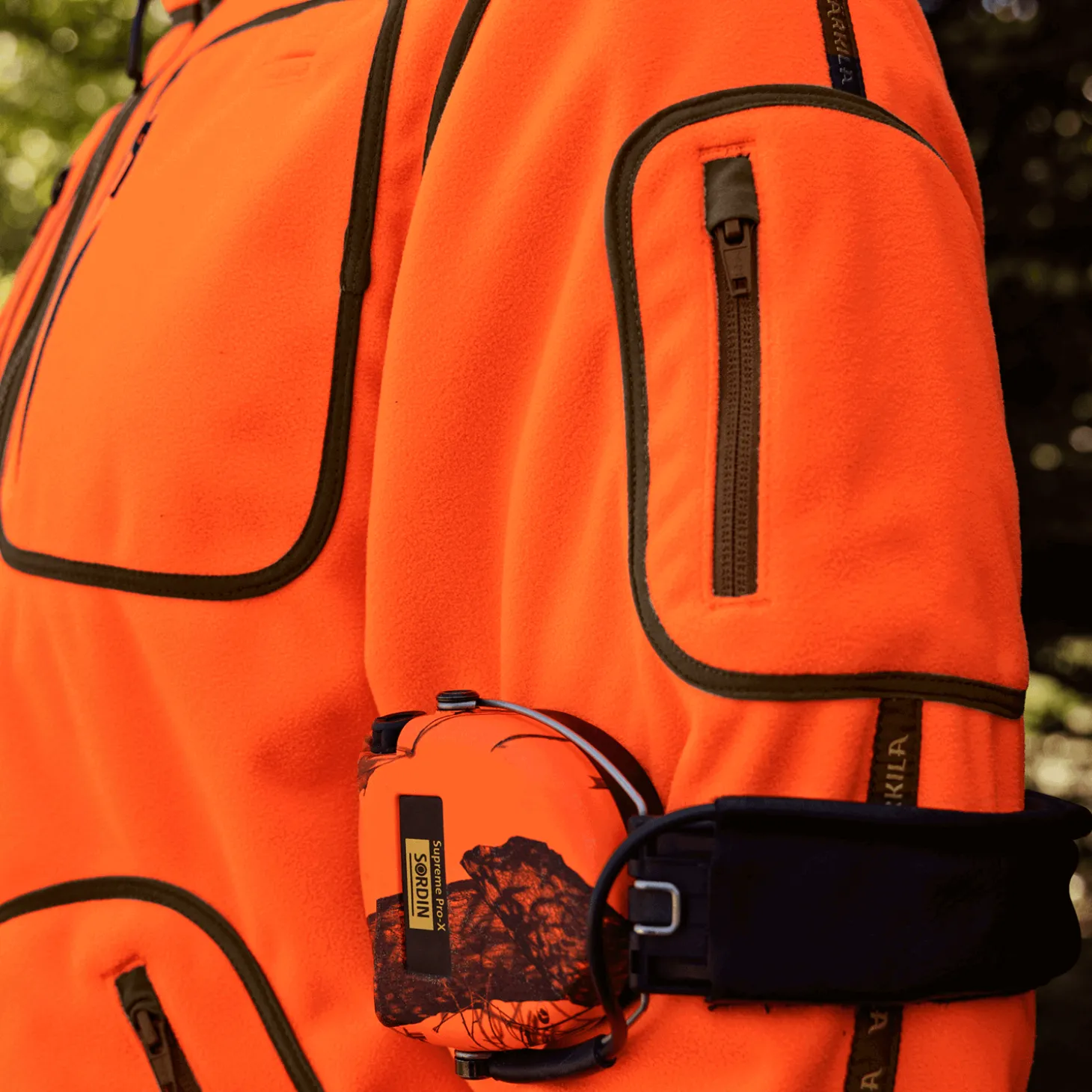 Härkila Fleece-Wendejacke Kamko Blaze (Orange/Grün)