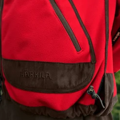 Härkila Fleece-Wendejacke Kamko Regal (Rot/Braun)