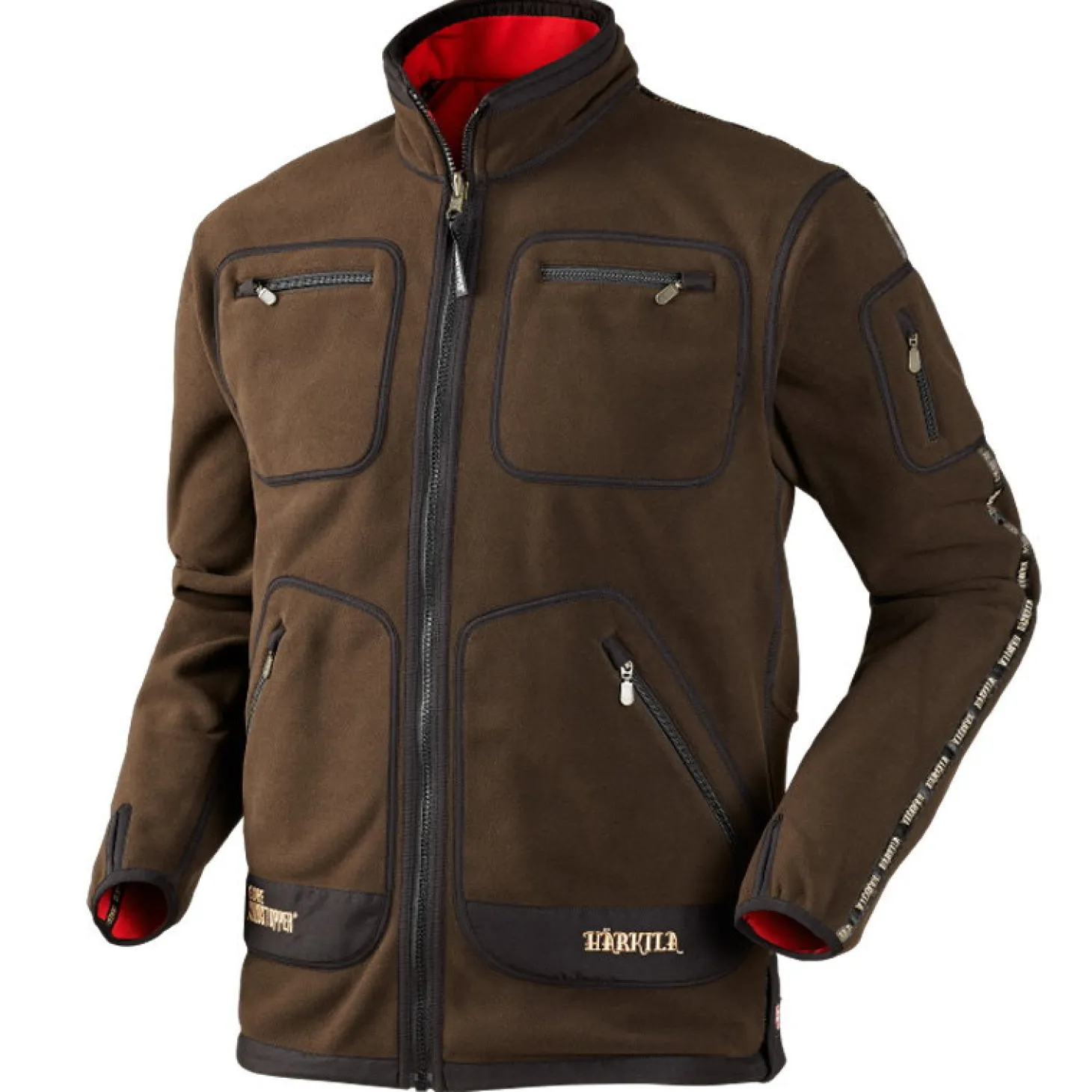 Härkila Kamko Fleecejacke Braun/Rot