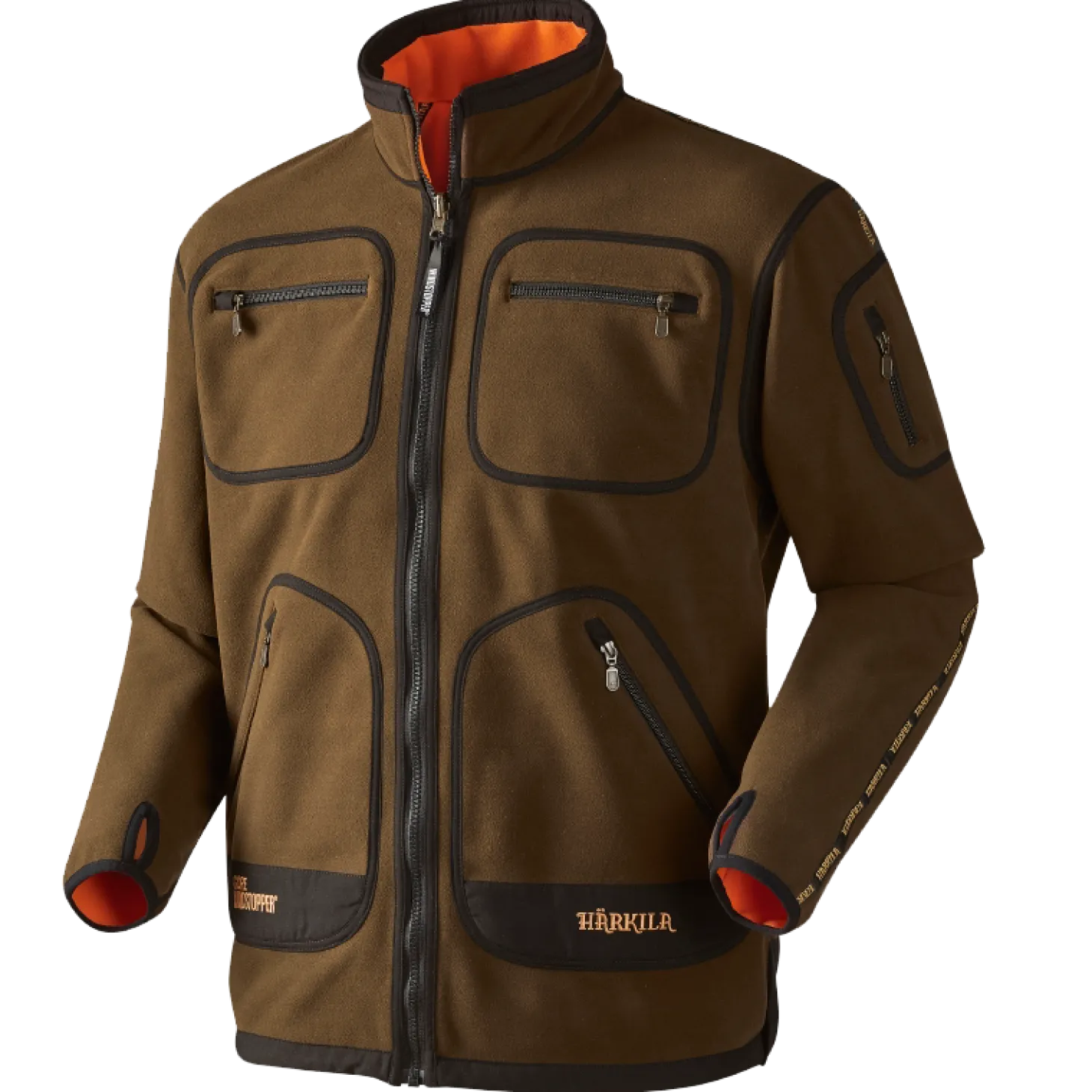 Härkila Kamko Fleecejacke Grün/orange