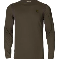 Härkila Langarmshirt Forest Hunter (Green/Shadow Brown)