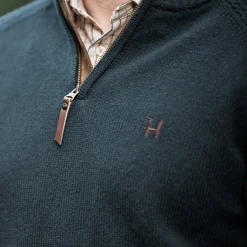 Härkila Strickpullover Half-Zip Vincent Merino (Dark Navy)