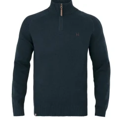 Härkila Strickpullover Half-Zip Vincent Merino (Dark Navy)
