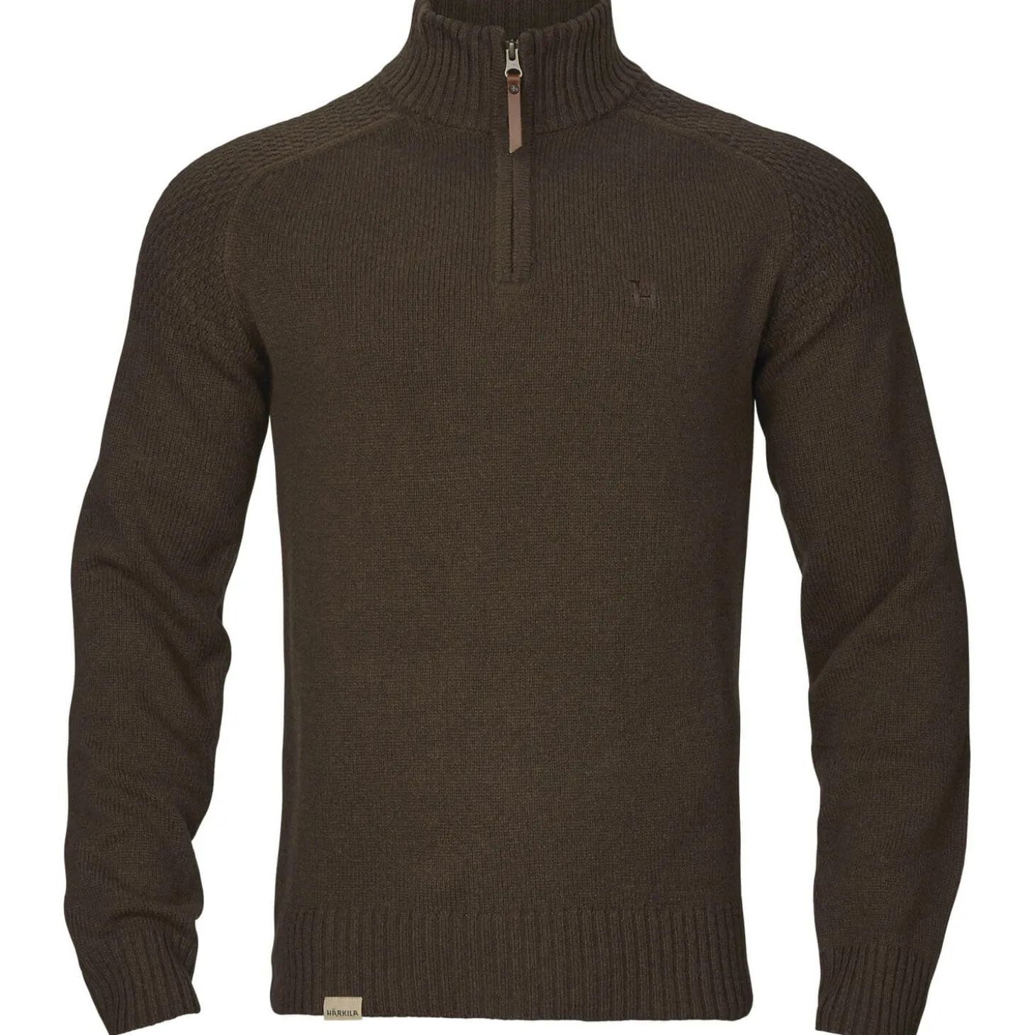 Härkila Strickpullover Half-Zip Vincent Merino (Brown)