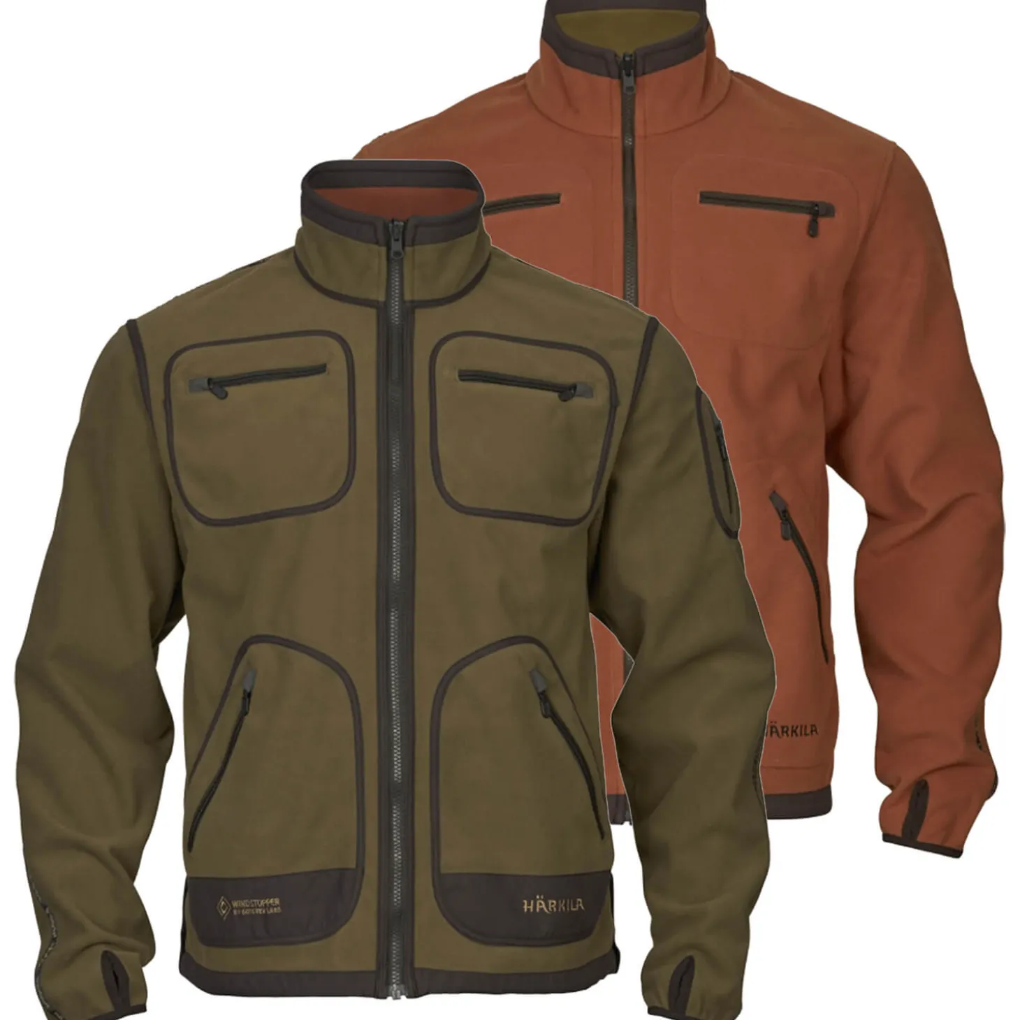 Härkila Wendejacke Kamko (Dark Olive/Arabian Spice)