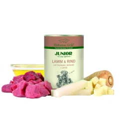 Hubertus Gold Nassfutter Junior Lamm & Rind (6 Dosen)