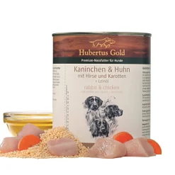 Hubertus Gold Nassfutter Kaninchen & Huhn (6 Dosen)