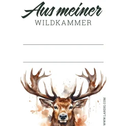 Landig Jagdetiketten "Aus Meiner WILDKAMMER"