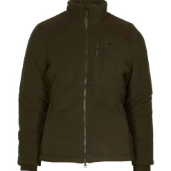 Pinewood Damen Fleecejacke Harriette (Green/Suede Brown)
