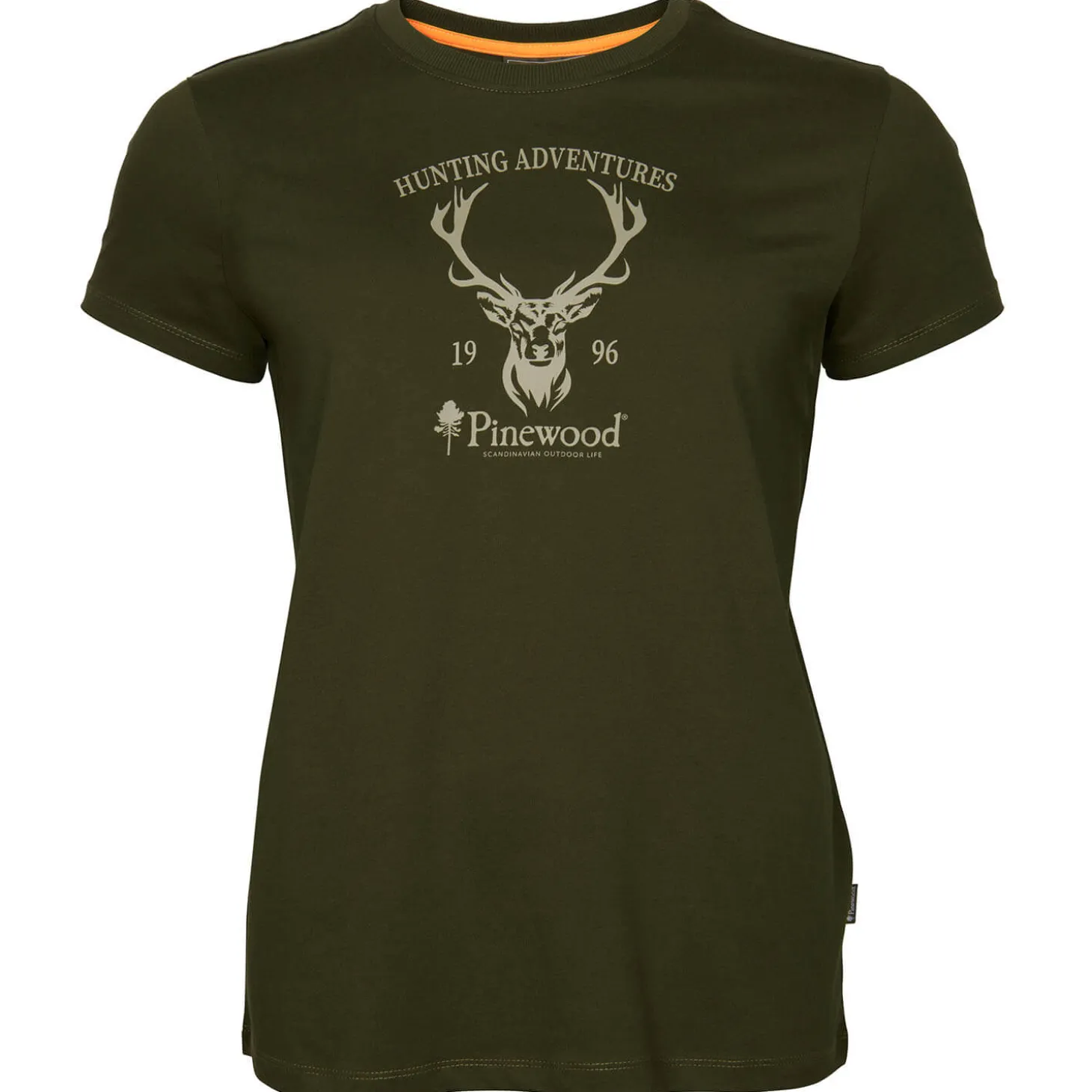 Pinewood Damen T-Shirt Red Deer (Green)