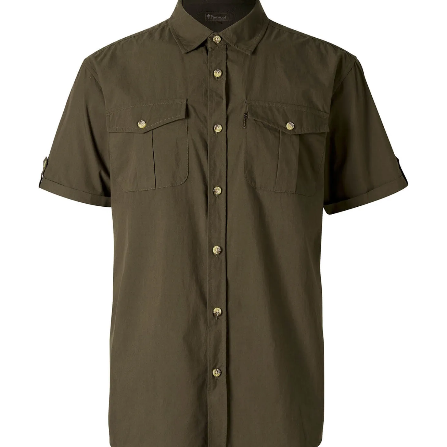 Pinewood Kurzarmhemd Safari (Moss Green)