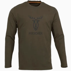 Pirscher Gear LS Shirt Logo (Braun)