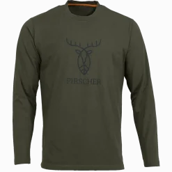 Pirscher Gear LS Shirt Logo (Grün)