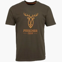 Pirscher Gear T-Shirt Full Logo (Braun)