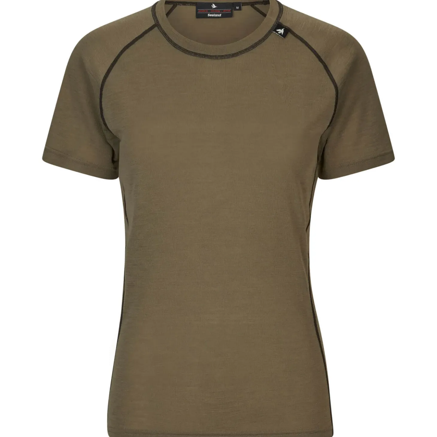 Seeland Damen T-Shirt Apex Aia Merino (Covert Green)