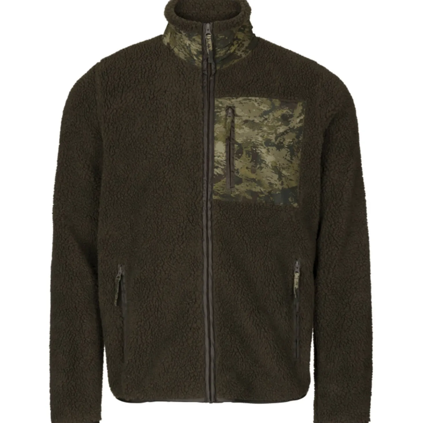 Seeland Fleecejacke Zephyr (Grizzly Brown/InVis Green)