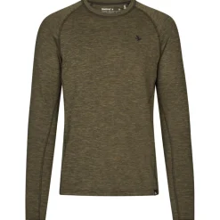 Seeland Langarmshirt Peak (Military Olive Melange)