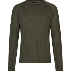 Seeland Langarmshirt Peak (Pine Green Melange)