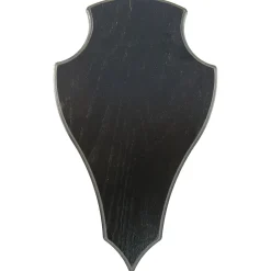 Trophäenschild Dam- & Rothirsch (dunkel, spitz)