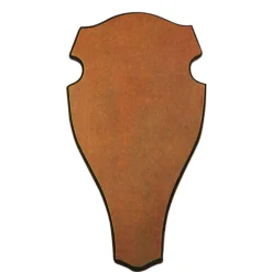 Trophäenschild Dam- & Rothirsch (hell, rund)